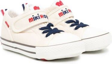 Miki House Sneakers met geborduurd logo Wit