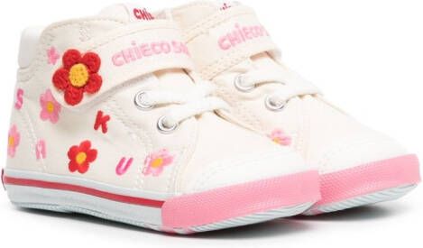 Miki House Sneakers met klittenband Beige
