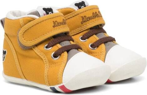 Miki House Sneakers met klittenband Geel