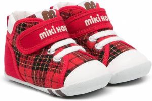 Miki House Sneakers met klittenband Rood
