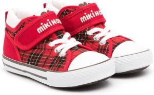 Miki House Sneakers met klittenband Rood