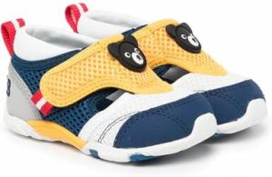 Miki House Sneakers met patch Blauw