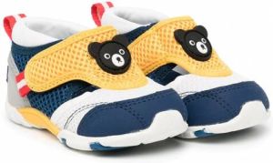 Miki House Sneakers met patch Geel