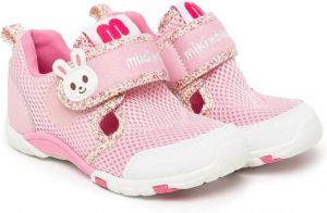 Miki House Sneakers met patch Roze