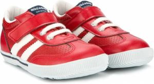Miki House sneakers met streep aan de zijkant Rood