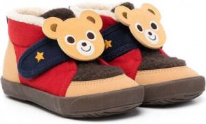 Miki House Sneakers verfraaid met beer Bruin
