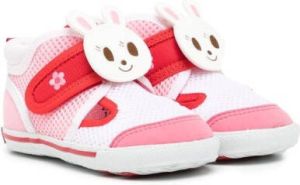 Miki House Sneakers verfraaid met klittenband Roze