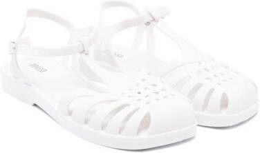 Mini Melissa Aranha sandalen met gekooide neus Wit