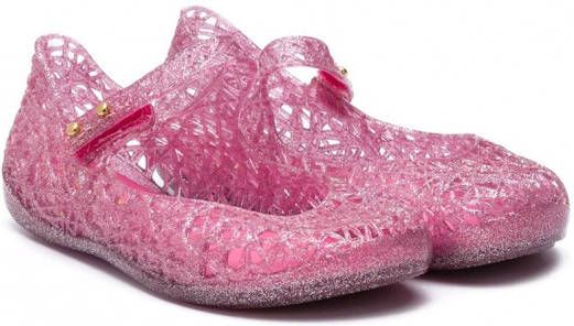 Mini Melissa Ballerina's met glitter Roze