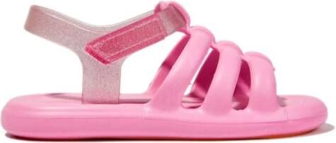 Mini Melissa Freesherman sandalen met glitters Roze