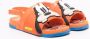 Mini Melissa Goofy sandalen met reliëf Oranje - Thumbnail 1