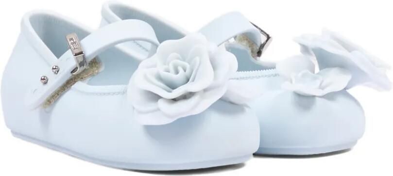 Mini Melissa Ballerina's met bloemapplicatie Blauw