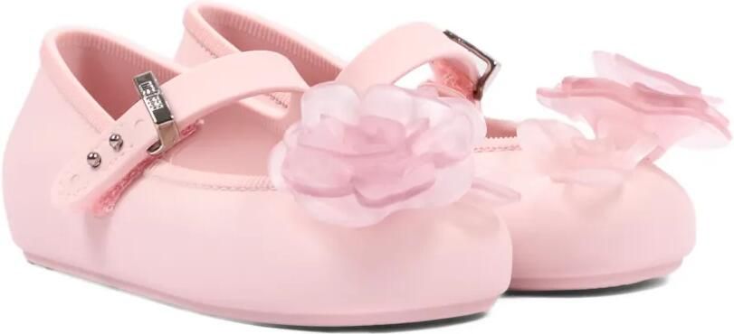 Mini Melissa Ballerina's met bloemdetail Roze