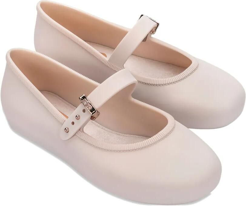 Mini Melissa Ballerina's met gespsluiting Beige