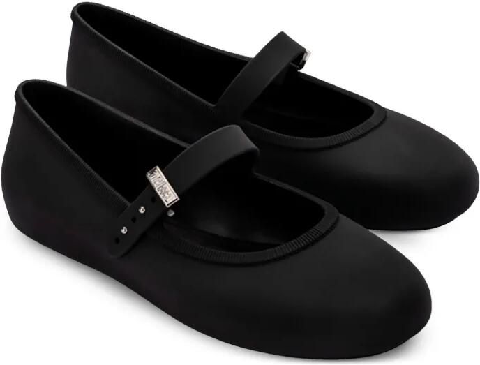 Mini Melissa Ballerina's met gespsluiting Zwart