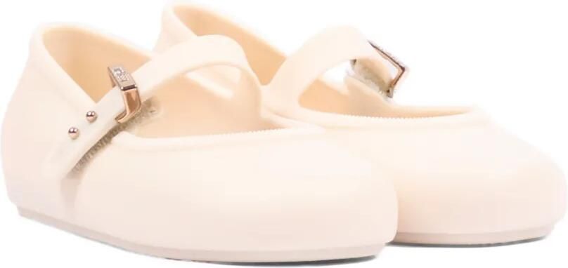 Mini Melissa Ballerina's met klittenband Beige