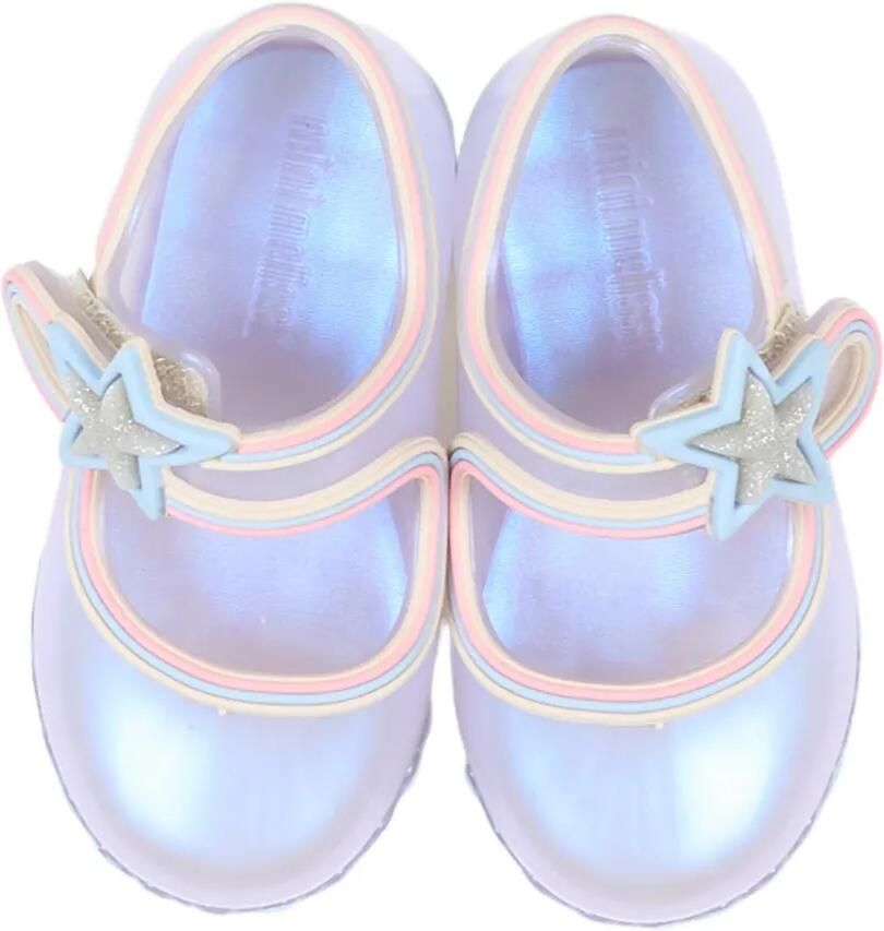 Mini Melissa Ballerina's met klittenband en sterpatch Paars - Foto 2