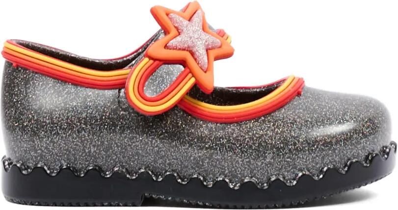 Mini Melissa Ballerina's met sterpatch en glitters Grijs - Foto 4