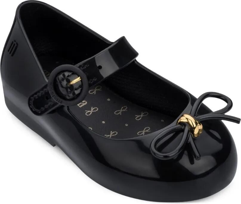Mini Melissa Ballerina's met strik Zwart