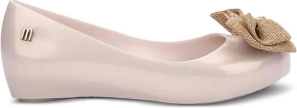 Mini Melissa Ballerina's met strikdetail Beige