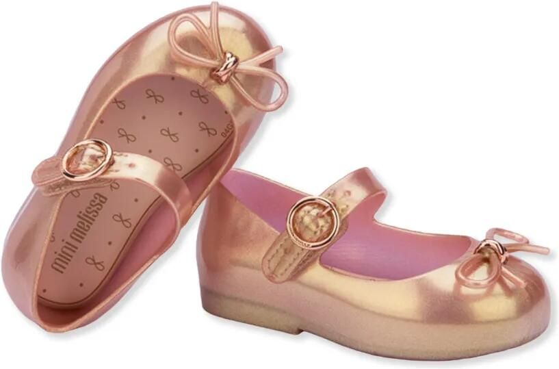 Mini Melissa Ballerina's met strikdetail Goud
