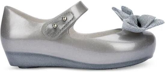 Mini Melissa Ballerina's met strikdetail Zilver