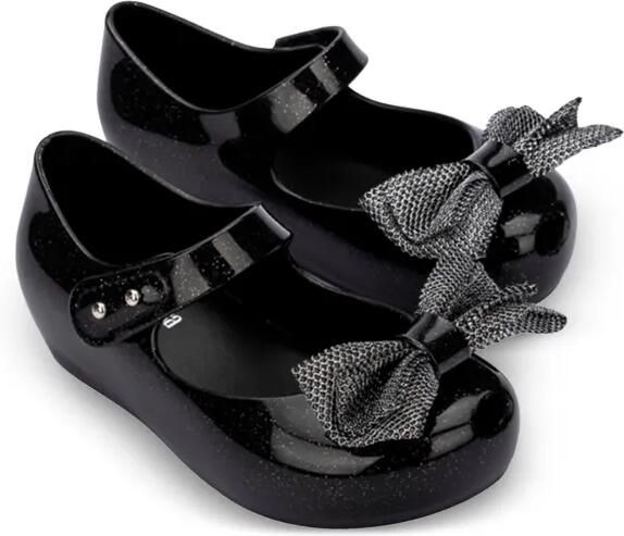 Mini Melissa Ballerina's met strikdetail Zwart