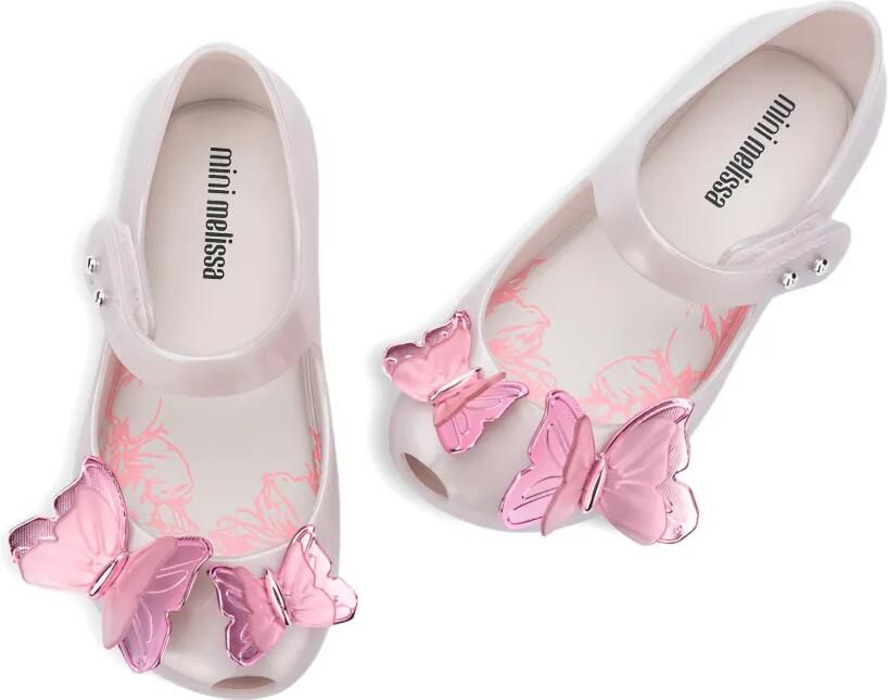 Mini Melissa Ballerina's met vlinder-applicatie Beige - Foto 2