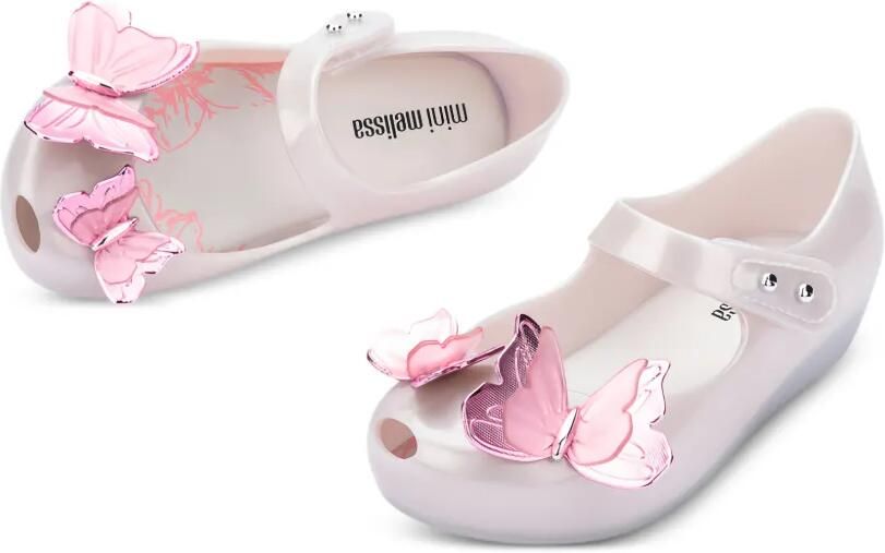 Mini Melissa Ballerina's met vlinder-applicatie Beige - Foto 3