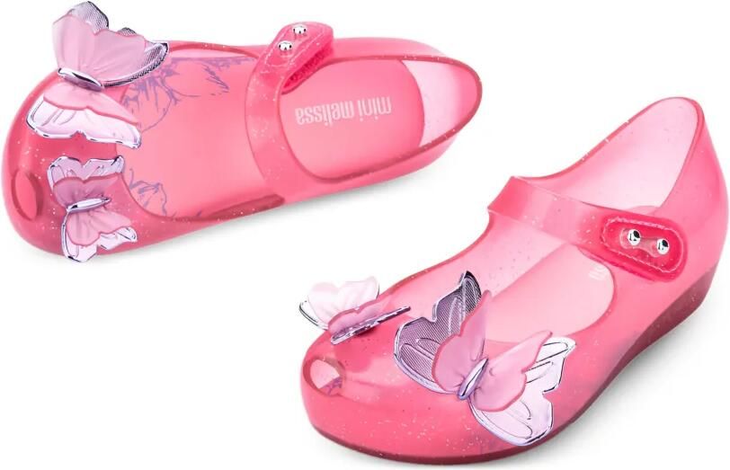 Mini Melissa Ballerina's met vlinder en bandje Roze