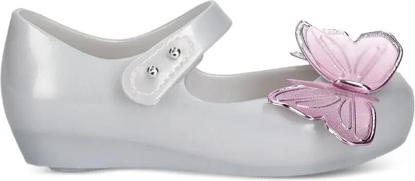 Mini Melissa butterfly-patch touch-strap ballet flats Grijs - Foto 5
