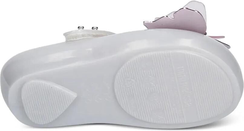 Mini Melissa butterfly-patch touch-strap ballet flats Grijs - Foto 4