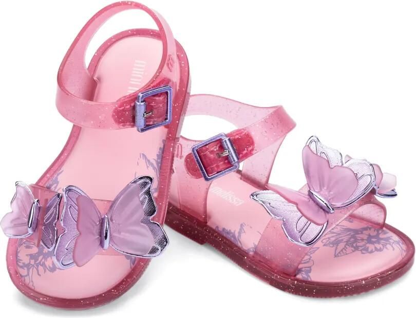Mini Melissa Butterfly sandalen met bandje Roze