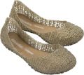 Mini Melissa Campana ballerina's met glitter Beige - Beige