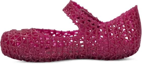 Mini Melissa Campana ballerina's met glitter Roze - Foto 4
