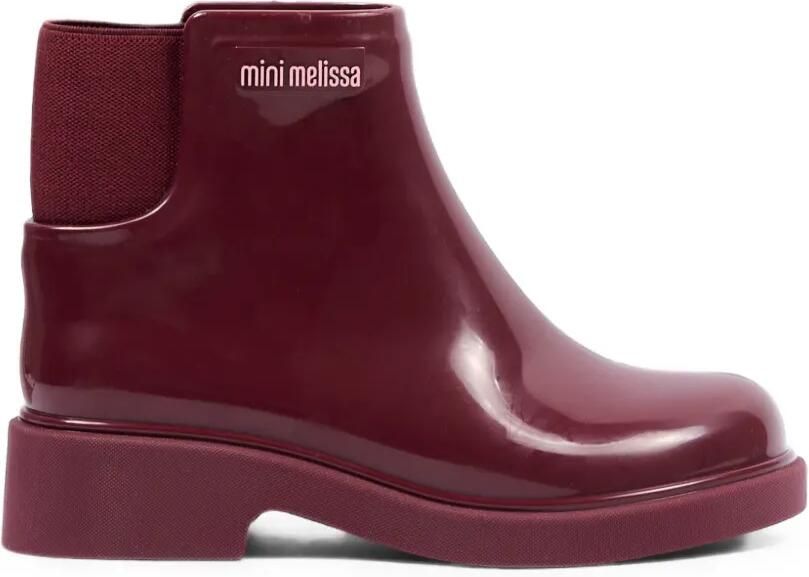 Mini Melissa Chelsea II enkellaarzen met logoplakkaat Rood - Foto 5