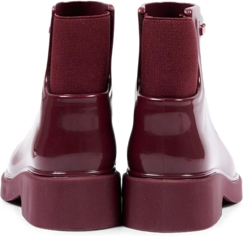 Mini Melissa Chelsea II enkellaarzen met logoplakkaat Rood - Foto 3