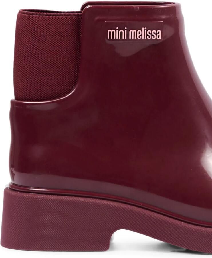 Mini Melissa Chelsea II enkellaarzen met logoplakkaat Rood - Foto 2