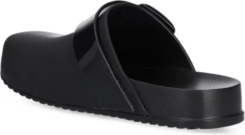 Mini Melissa Cozy klompen met gespdetail Zwart