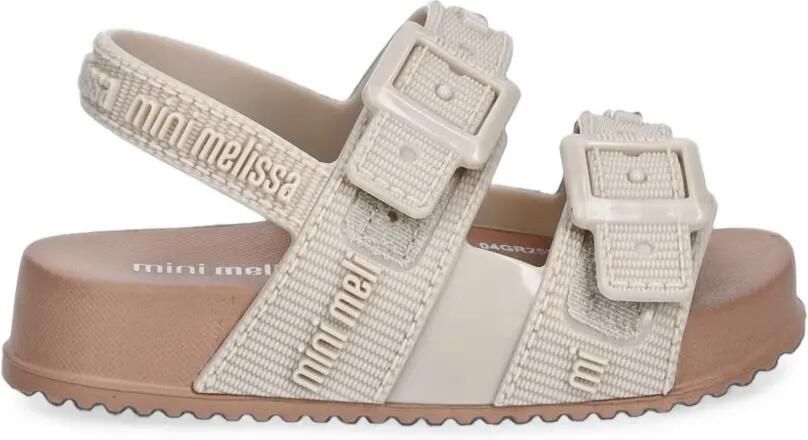 Mini Melissa Cozy M Lover logo-print buckle-fastening sandals Beige - Foto 5