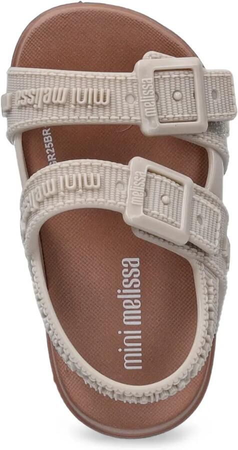 Mini Melissa Cozy M Lover logo-print buckle-fastening sandals Beige - Foto 2