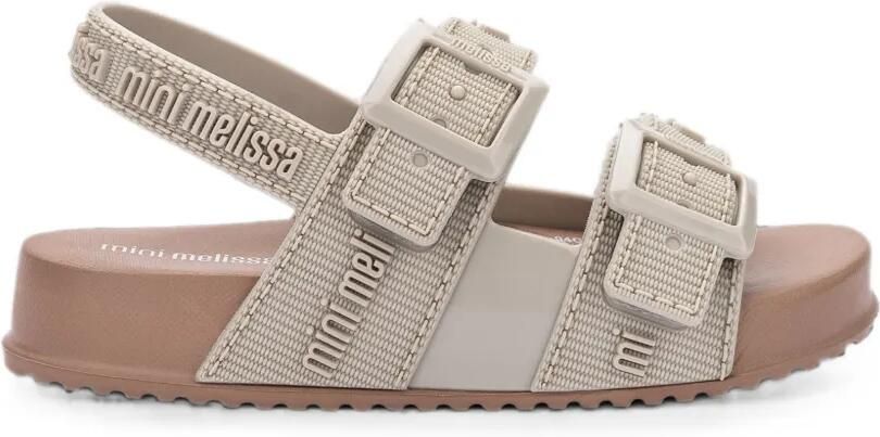 Mini Melissa Cozy M Lover platte sandalen Beige