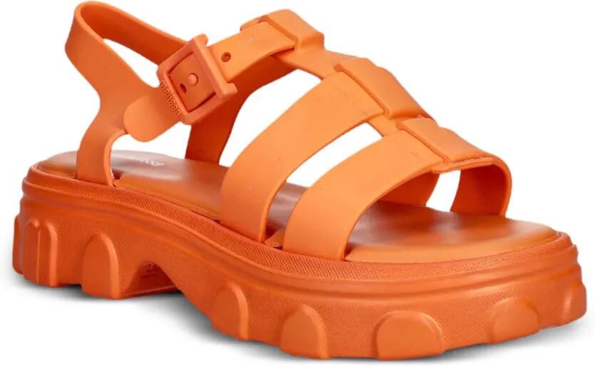 Mini Melissa Ella buckle-fastening platform sandals Oranje