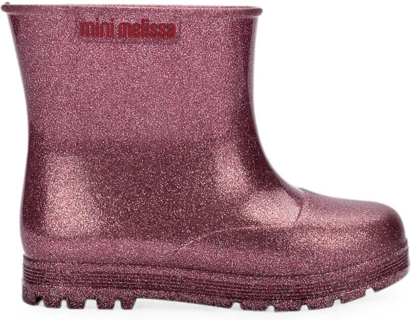 Mini Melissa Enkellaarzen met glitter Roze