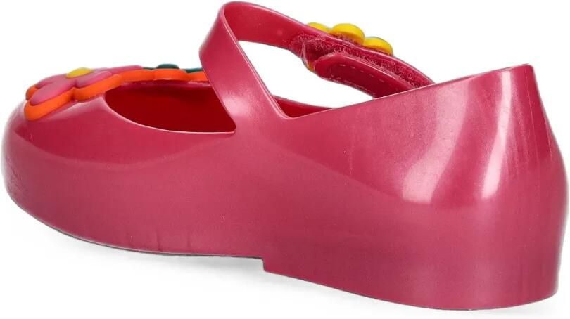 Mini Melissa flower-embellished touch-strap ballet flats Roze - Foto 2