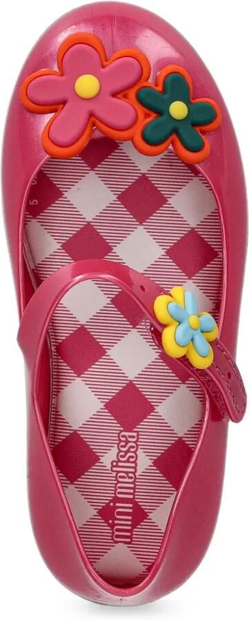 Mini Melissa flower-embellished touch-strap ballet flats Roze - Foto 3