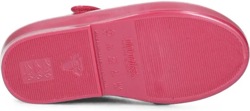 Mini Melissa flower-embellished touch-strap ballet flats Roze - Foto 5