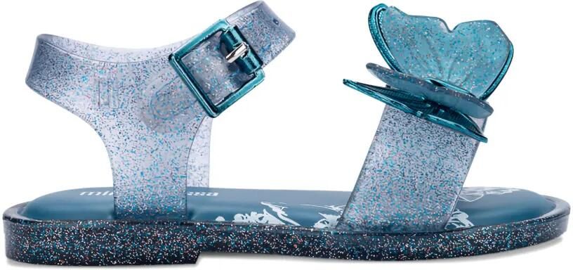 Mini Melissa Fly III sandalen met glitter Blauw