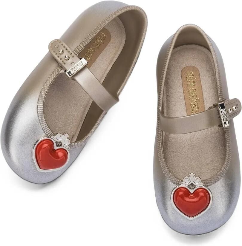 Mini Melissa Ballerina's met hart-patroon Goud - Foto 2