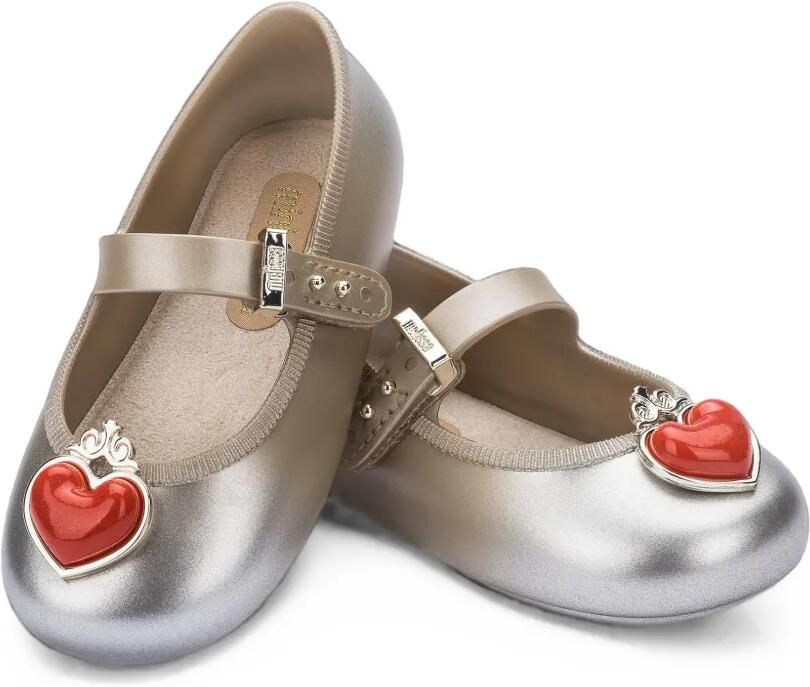 Mini Melissa Ballerina's met hart-patroon Goud - Foto 4